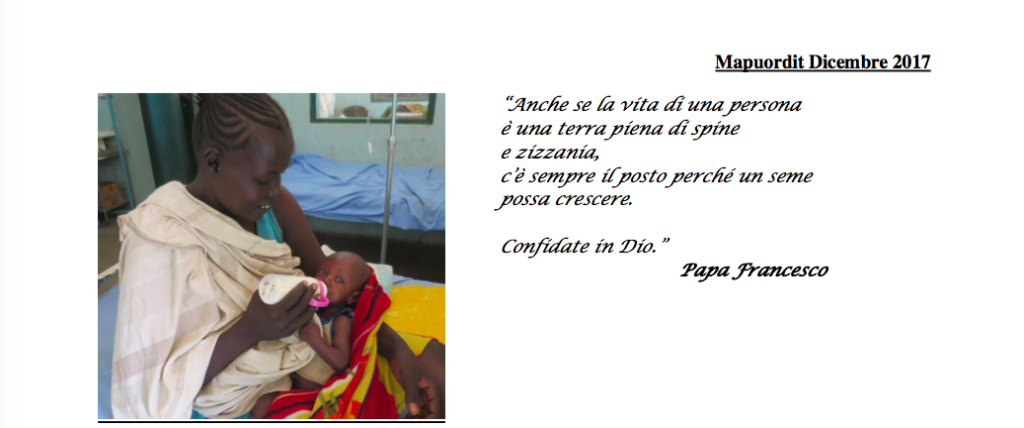 Lettera di Fratel Paolo Rizzetto dal Sud Sudan
