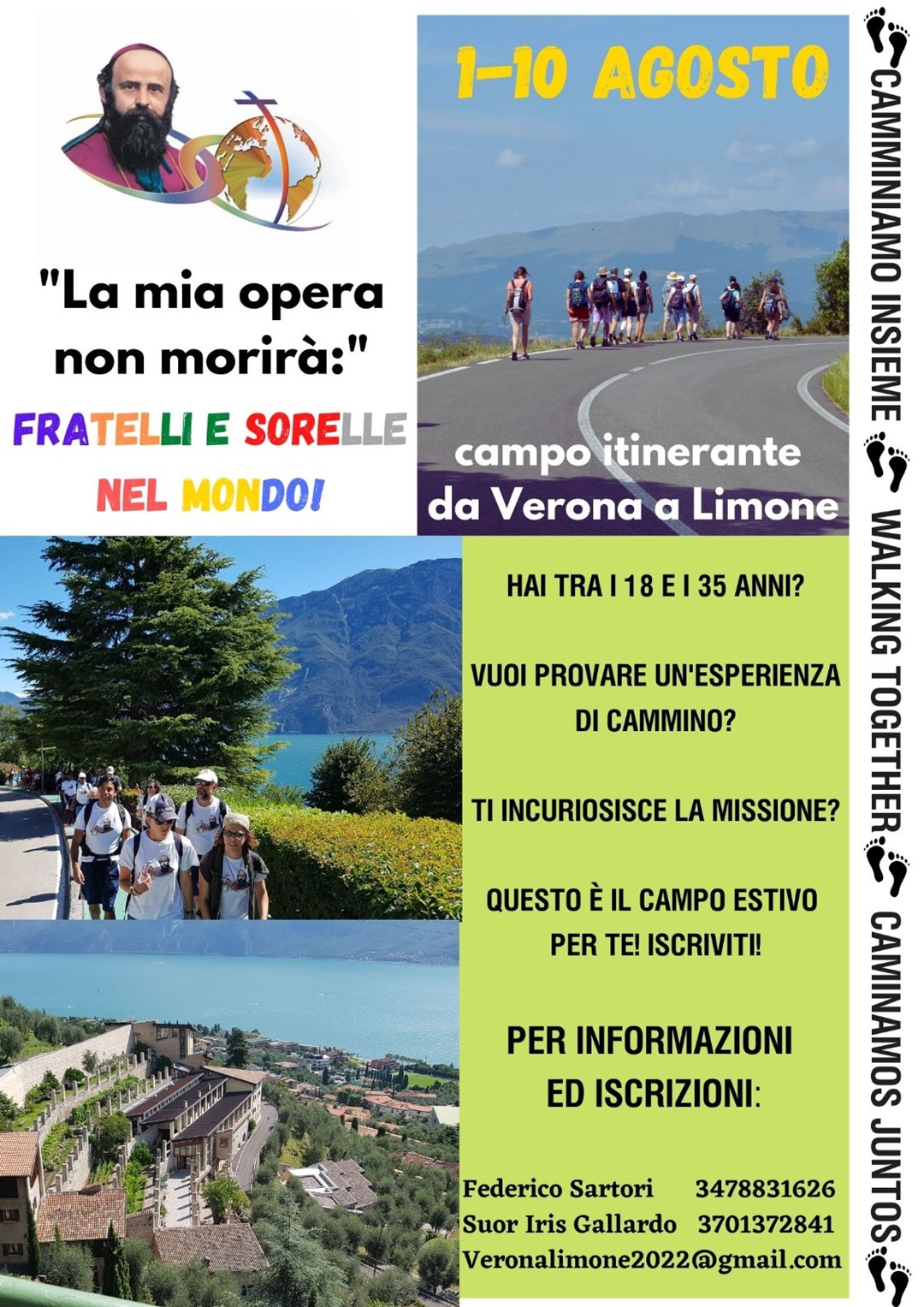 "La mia opera non morirà" - fratelli e sorelle del mondo.